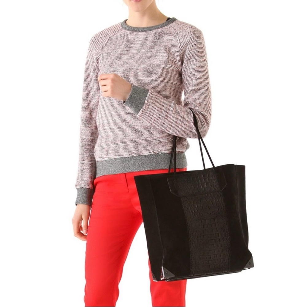 Alexander Wang Prisma Tote Bag large   Black Pebbled Leather Tote Bag R. 895
